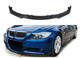 Front Bumper Spoiler Lip Valance Matte Black For BMW 3 SERIES LCI Pre-Facelift E90 E91 2005-2008