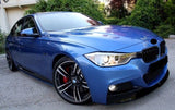 Front Spoiler Lip Valance Splitter Gloss Black For BMW F30 F31 M-Sport / M-Tech (2012-2018)