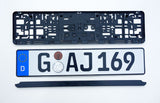 ORIGINAL German License Plate USED + NEW Holder / Frame