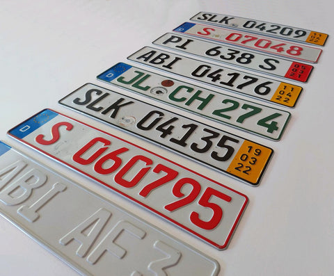 German Seasonal License Plates USED / MIXED