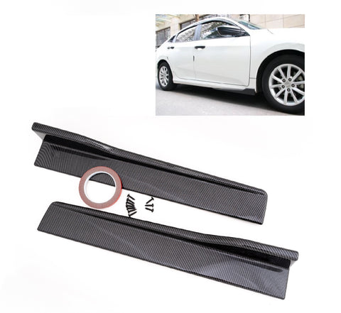 Universal Carbon Design Look Side Skirt Rocker Splitters Diffuser Winglet Wind 24" x 4"