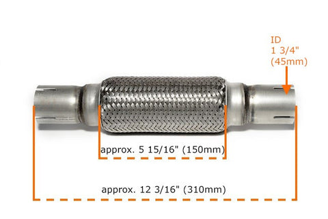 Universal Heavy Duty Stainless Steel Exhaust Flex Pipe