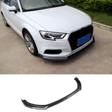 Front Bumper Spoiler Lip Valance Carbon Look For Audi A3 S3 8V S Line 2017-2020