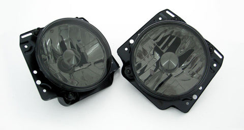 VW Golf MK2 Headlights Clear Black