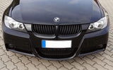 BMW E90 E91 Pre-LCI 4D Matte Black Grills 05-08