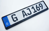 ORIGINAL German License Plate MINT + NEW Holder / Frame