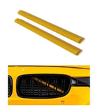 Yellow Front Grille V Bar Brace Decoration Cover Trims Stripes For BMW 1 2 3 4 5 7 8