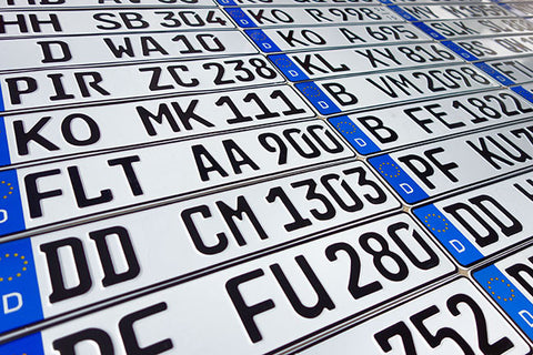 ORIGINAL German License Plate MINT