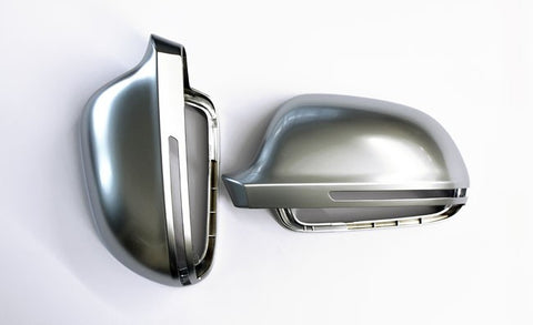 Audi A3 8P / S3 Matt Finish Aluminum Style Mirror Caps 09-10