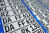 2pcs Matching Set ORIGINAL German License Plate MINT