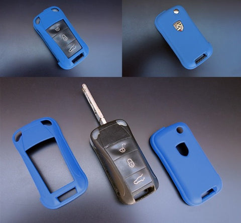 Porsche Remote Key Cover Blue