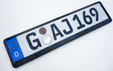 ORIGINAL German License Plate USED + NEW Holder / Frame