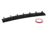 Universal Rear Bumper Lip Diffuser 7 Shark Fin Wing Black Gloss