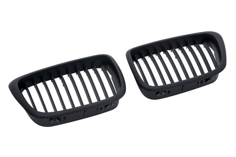 Matte Black Grills 96-03 For BMW E39 Sedan & Wagon