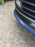 Universal Front Bumper Lip Carbon Look Blue Splitter Chin Spoiler Trim 8Ft 250cm