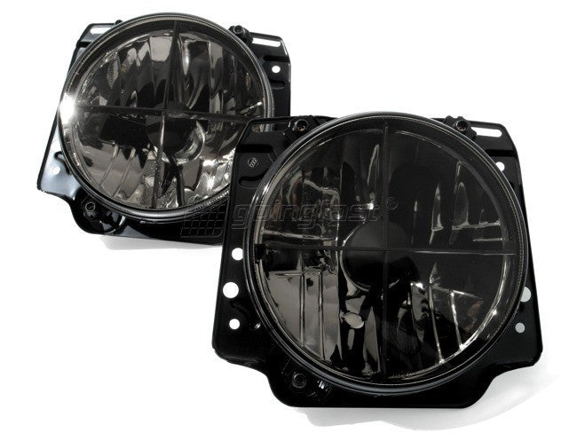 Headlight set, H4 LED, fits Golf Mk1 Convertible with headlight