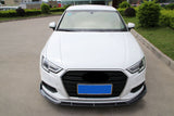 Front Bumper Spoiler Lip Valance Carbon Look For Audi A3 S3 8V S Line 2017-2020