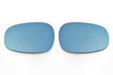 BMW LCI Euro Mirror Glasses Blue Heated Aspheric / Convex - Auto Dimm Connector