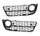 Open Honeycomb Front Bumper Grills 08-11 For Audi A5 STANDARD BUMPERS ONLY