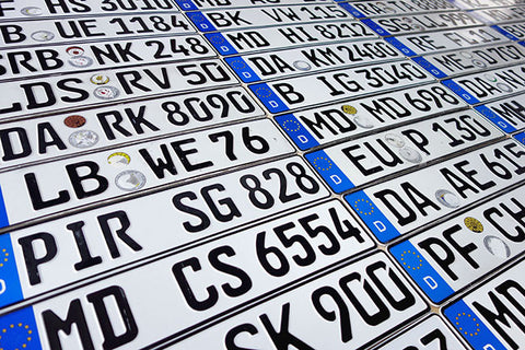 ORIGINAL German License Plate USED