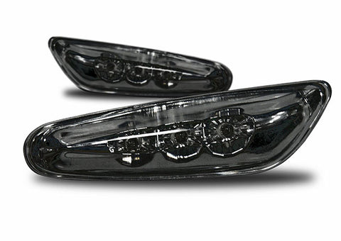 BMW Black Clear LED Fender Turn Signals