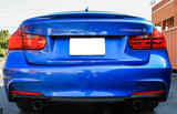 Rear Bumper Spoiler Lip Valance Diffuser For BMW 3 Series F30 F31 M Sport Tech 2012-18 (DUAL SINGLE MUFFLER OUTLET)