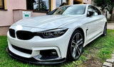 Front Spoiler Lip Valance Splitter Carbon Look For BMW 4-Series F32 F33 F36 (2014-2020)