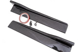 Universal Carbon Design Look Side Skirt Rocker Splitters Diffuser Winglet Wind 24" x 4"