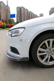 Front Bumper Spoiler Lip Valance Carbon Look For Audi A3 S3 8V S Line 2017-2020
