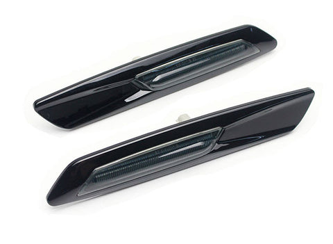 BMW Black Clear LED Fender Turn Signals