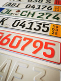 German Seasonal License Plates USED / MIXED
