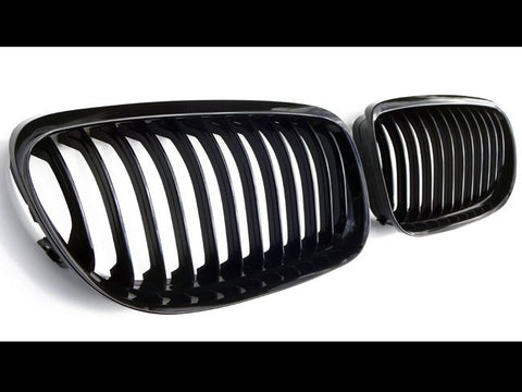 BMW E90 E91 LCI 4D Gloss Black Grills 09-11
