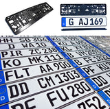 ORIGINAL German License Plate MINT + NEW Holder / Frame