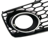 Open Honeycomb Front Bumper Grills 08-12 For Audi A5 S5 B8 RS S-LINE BUMPERS ONLY