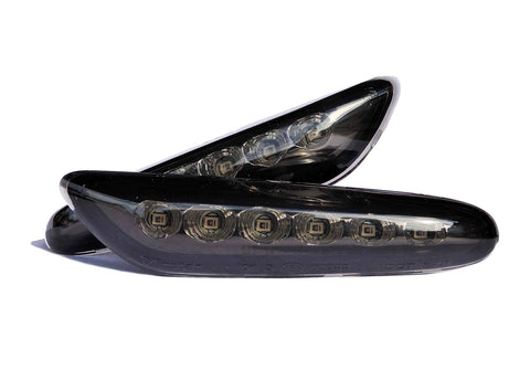 BMW Black Clear LED Fender Turn Signals
