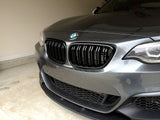 BMW F22 F23 F87 M2 Matte Black Grills 14-Up