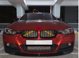 Orange Front Grille V Bar Brace Decoration Cover Trims Stripes For BMW 1 2 3 4 5 7 8