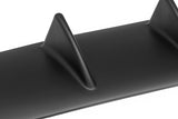 Universal Rear Bumper Lip Diffuser 5 Shark Fin Wing Matt Black