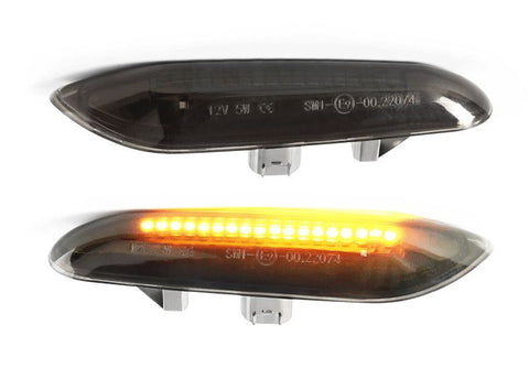BMW Black Clear LED Fender Turn Signals