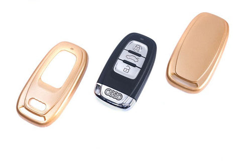 Audi Remote Key Cover Gold Paint