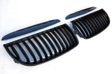 BMW E90 E91 Pre-LCI 4D Gloss Black Grills 05-08