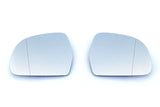 Audi Facelift Euro Mirror Glasses Blue Heated Aspheric / Convex