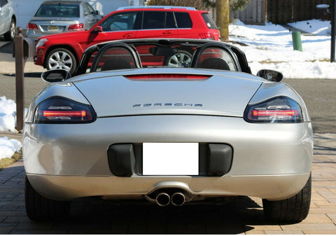 LED Tail Lights Set w/ Red Center Bar 718 Style For PORSCHE BOXSTER 986 1996-2004