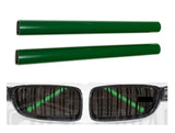 Green Front Grille V Bar Brace Decoration Cover Trims Stripes For BMW 1 2 3 4 5 7 8