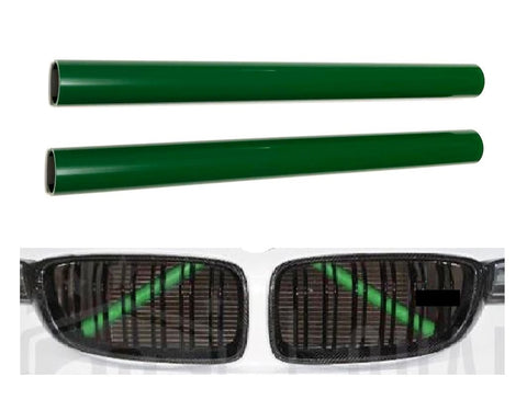 Green Front Grille V Bar Brace Decoration Cover Trims Stripes For BMW 1 2 3 4 5 7 8