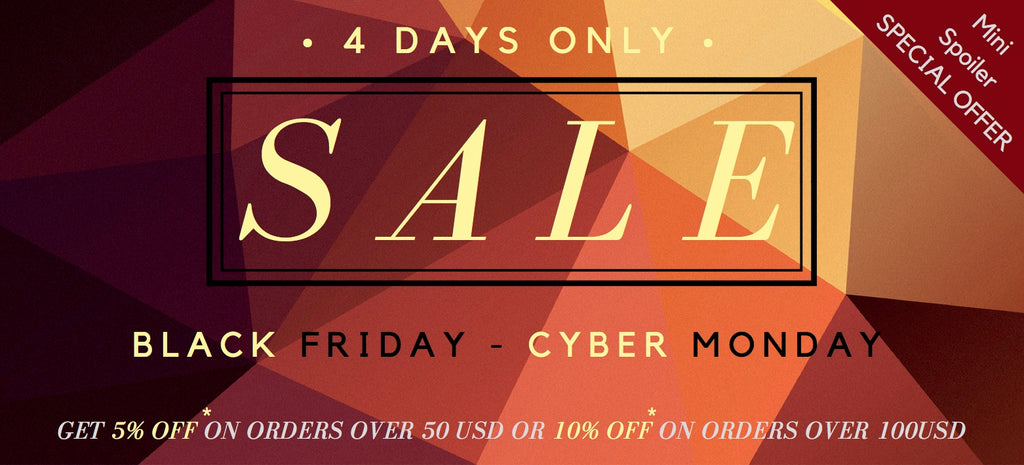 SAVE up to 10% during our BLACK FRIDAY - CYBER MONDAY Sales Event