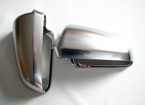 Audi A4 / S4 B6 / B7 Matt Finish Aluminum Style Mirror Caps 02-09