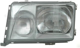 Headlights Chrome Clear Glass For Mercedes Benz W124 1985-1993