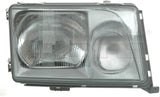 Headlights Chrome Clear Glass For Mercedes Benz W124 1985-1993