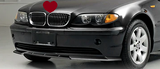 Front Bumper Spoiler Lip Valance Gloss Black For BMW 3 Series LCI Facelift E46 Sedan / Touring 2002-2005